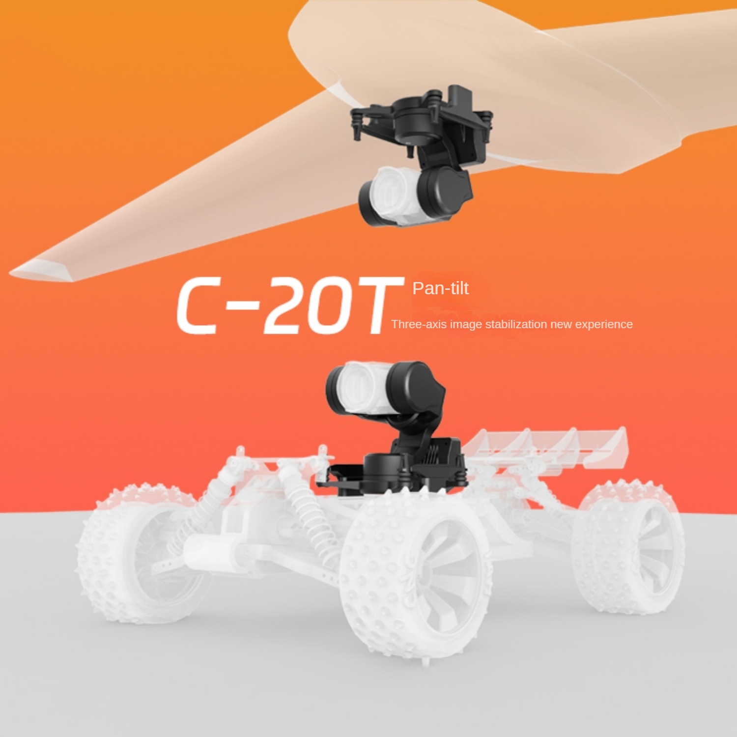 Drone Gimbal 3 Axis - NCZOBOE C-20T Módulo de seguimiento de
