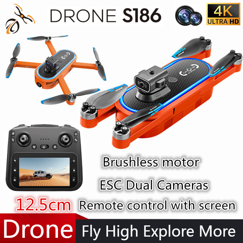 2025 S186 Drone profesional 4K - Drone Gimbal Brushless reseña y precio
