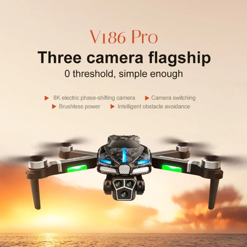 Nuevo Dron profesional V186 Pr - Drone Gimbal 2 Axis reseña y precio