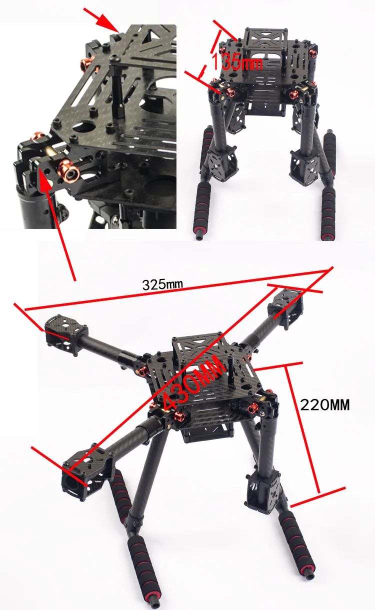 Dron Flyroun LX350 PRO de 350  - Drone Gimbal For Mirrorless reseña y precio