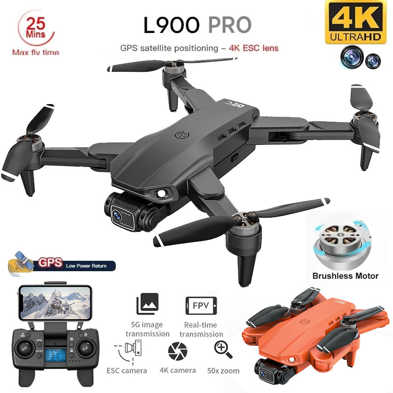 L900 Pro GPS Drone 4K profesio - Drone Gimbal Brushless reseña y precio