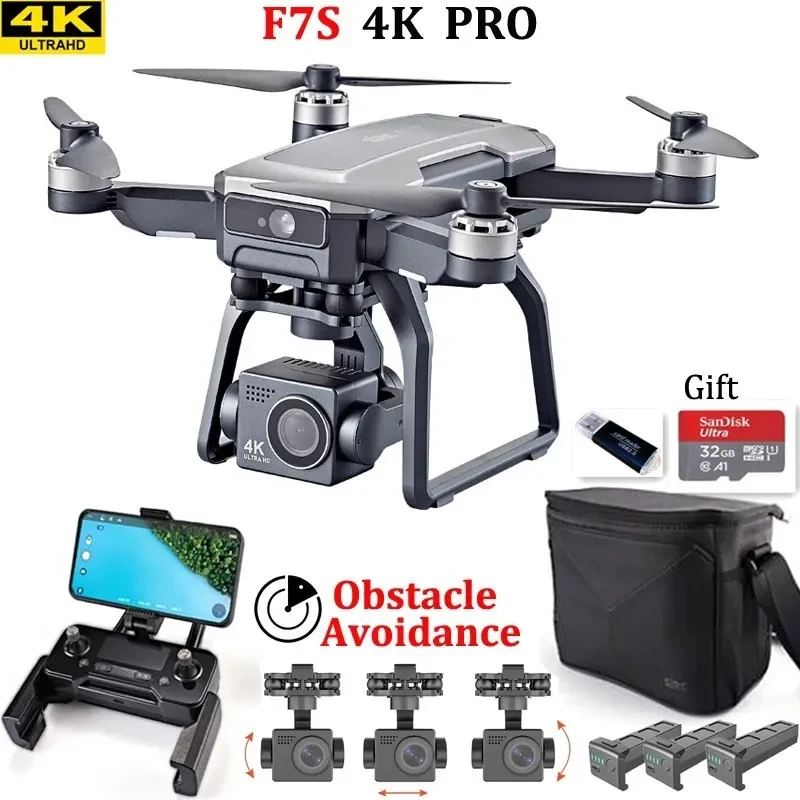 SJRC F7s 4K PRO Drone 4K evita - Drone Gimbal 3 Axis reseña y precio