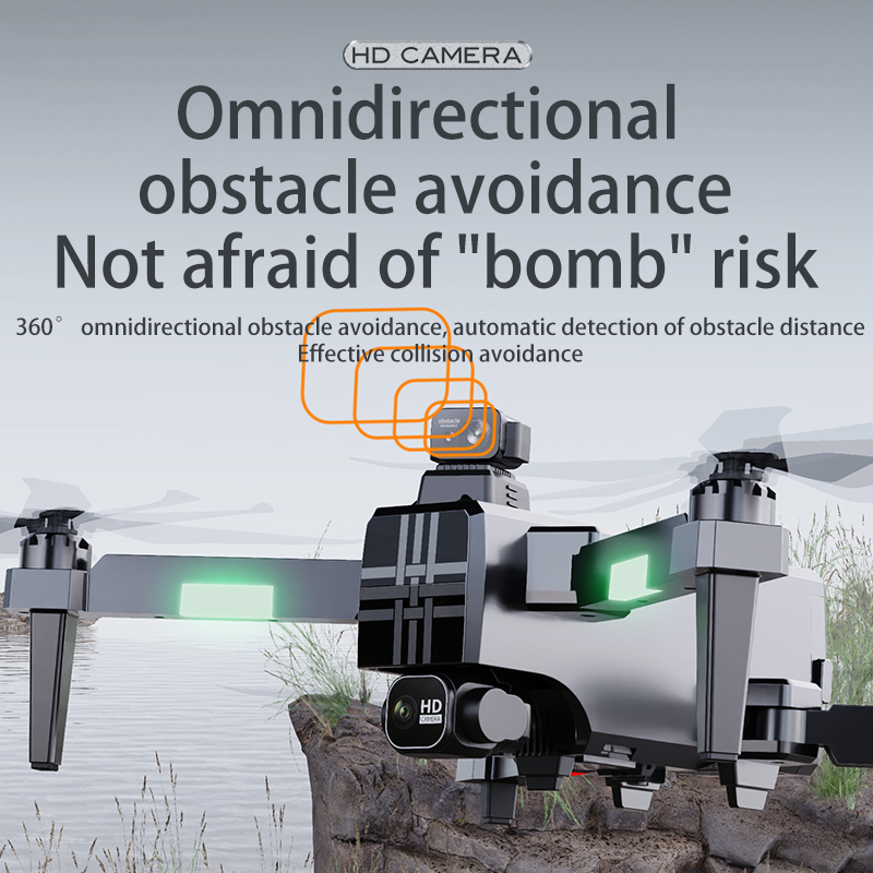 Dron A380 4K HD de tres ejes,  - Drone Gimbal Brushless reseña y precio