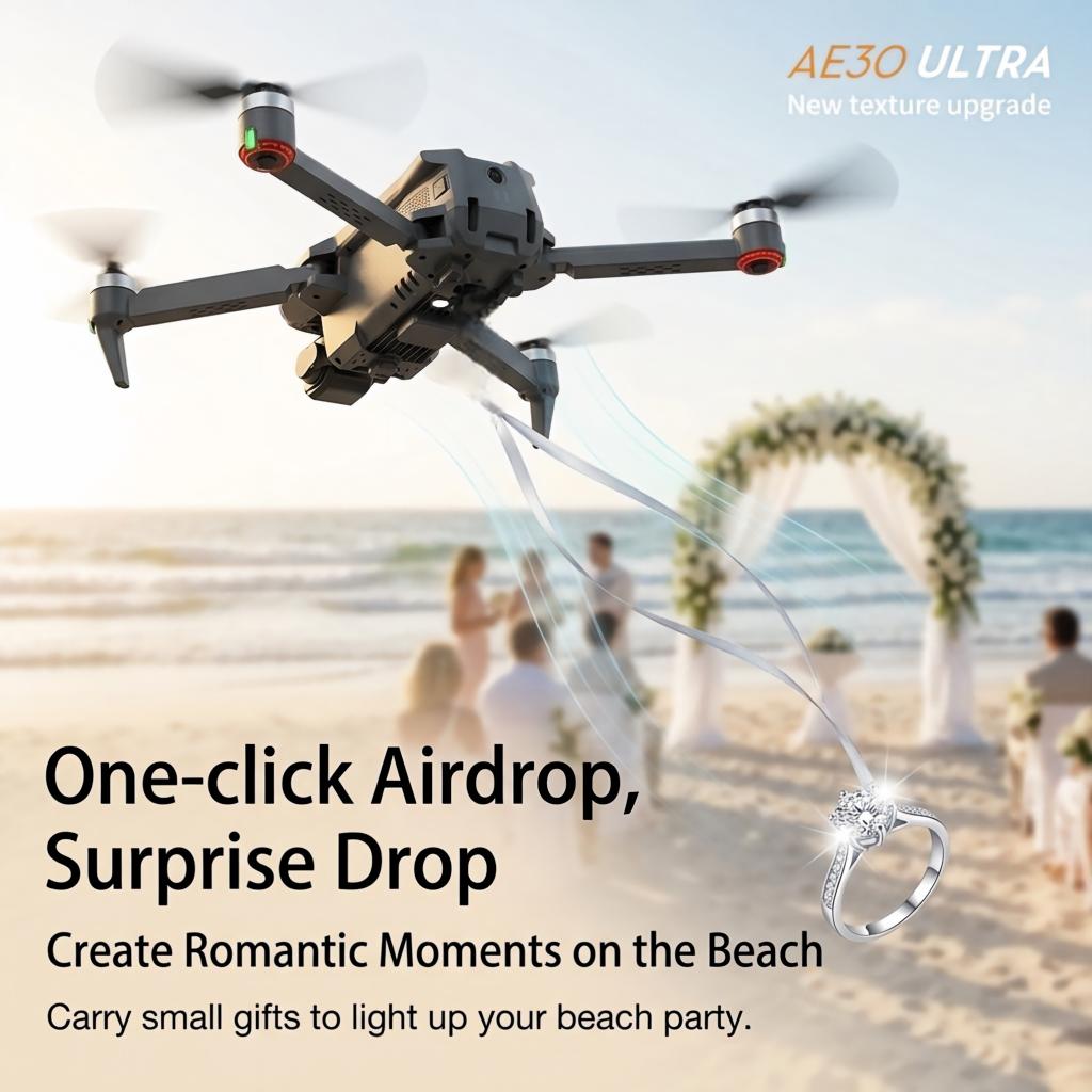 NUEVO Dron AE30 Ultra GPS con  - Drone Gimbal 3 Axis reseña y precio